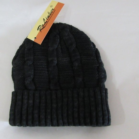New Men Unisex Toque Hat Fleece Lined - Ra Linleer - Picture 1 of 6